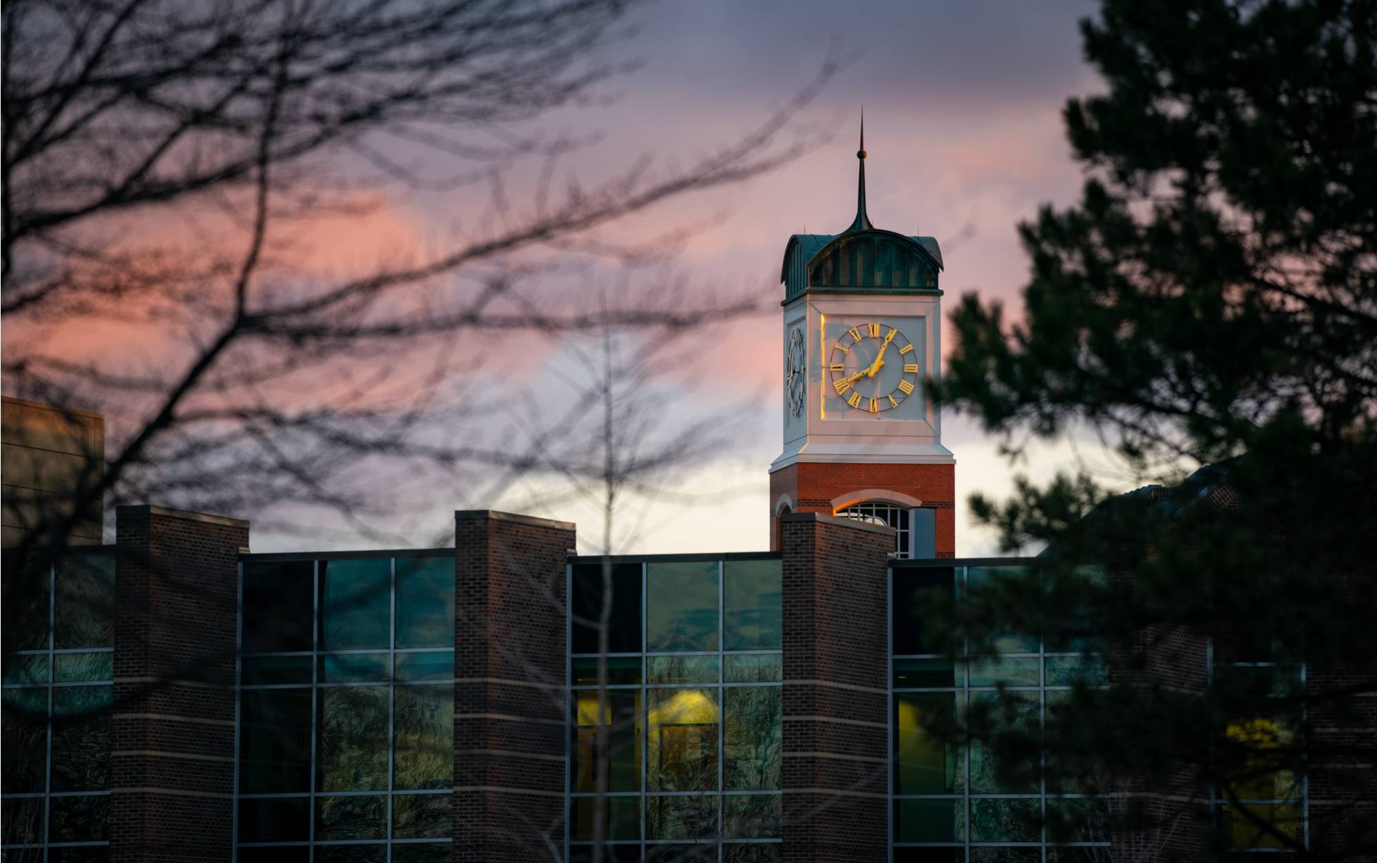 Sunrise on clocktower